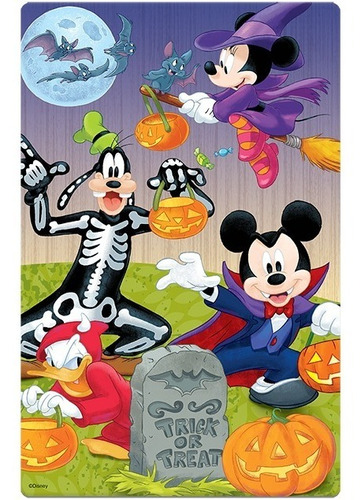 Quebra Cabeça Puzzle Disney Halloween 100 Peças Jak